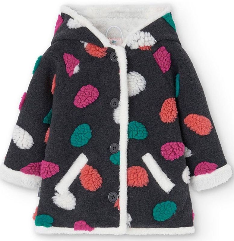 Boboli - Fantasy - Jas - Donkergrijs - Veelkleurig - 12 maanden