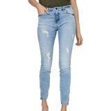 Noisy May Kimmy Normal Waist Ankle Zip Az093lb Spijkerbroek Blauw 25 / 32 Vrouw