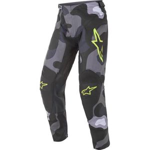 Alpinestars Racer Tactical Gray Camo Yellow Fluo Motorcycle Pants 32 - Maat - Broek