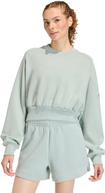 adidas Sportswear Soft Lux-sweatshirt met losse pasvorm - Dames - Groen