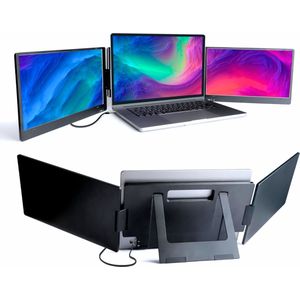 Portable Monitor - 14 Inch - Tri Screen - USB-C/USB-A