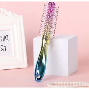 Ontwarrende en gladmakende platte haarborstel voor vrouwen - alle haartypes - gelgreep - kleurverloop