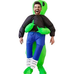 Halloween Kostuum - Halloween Outfit - Volwassenen - Alien - Opblaasbaar Alien Kostuum - Costume - Carnaval - Carnavalskleding - Dames & Heren