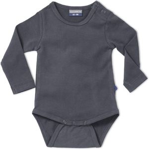 Silky Label romper glacier grey - lange mouw - maat 50/56 - grijs