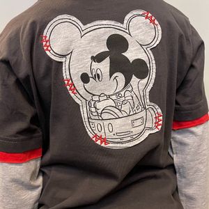 Mickey Mouse longsleeve Bruin/Grijs-Maat 128