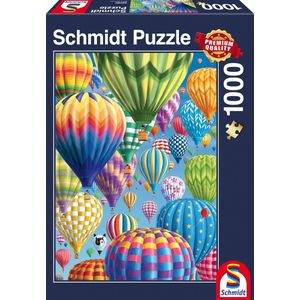 Schmidt puzzel Bonte Ballonen in de lucht - 1000 stukjes - 12+