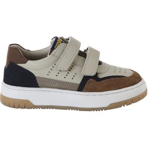 Baskets met klittenband van leer voor kinderen, kleuterschoolcollectie veel bruin