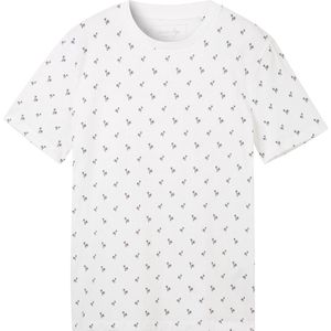 Tom Tailor T-shirt T Shirt Met Print 1042069xx12 35505 Mannen Maat - S