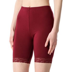 Bellivalini Dames Leggings - Vrijetijdsbroek - Korte - Katoen - BLV-BLV50-217-LE - Bordeaux - S