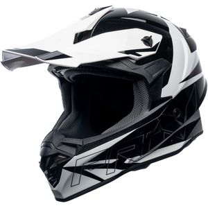 Motor Cross Crosshelm ARGESS MARTIAN Zwart/Wit S van MOTOBLOUZ