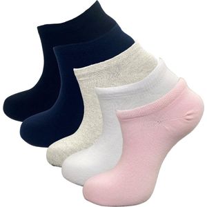 10 Paar luxe Sneakersokken - DONEX® - 95% katoen - Evi - Maat 35-38