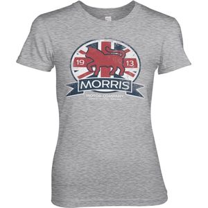 Morris Motor Co. England Girly Tee Damen T-Shirt Heather-Grey-S