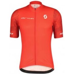 SCOTT Fietsshirt met korte mouwen - RC TEAM 10 SS - Wit/Rood 2XL
