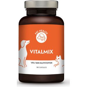 Pet Health - Vitalmix® - 180 capsules - natuurlijke vitaminen/mineralen/aminozuren/vetzuren - Voor Kat & Hond