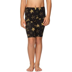 Merry Style Meisjes Leggings - Sport - Vrijetijdsbroek - Korte - Katoen - Geel/sterren - 122 - MS-MS10-406-LE