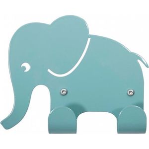 Roommate Elephant Muurhaak Pastel Blue