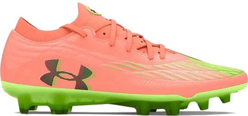 Under Armour - Magnetico Elite 4.0 - Voetbalschoenen - Oranje Groen - Synthetisch Materiaal