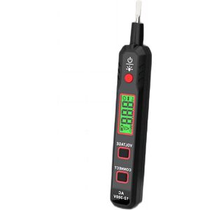 Contactloze elektrotester pen met akoestisch en helder alarm, LCD-display en zaklamp - AC 12-300 V