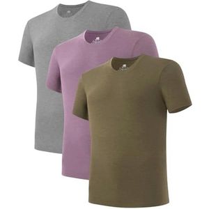 Mannen Micro Modal/Bamboe Rayon/Katoen Onderhemden met Korte Mouwen - Set van 2/3/5