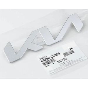 Kia Embleem - Logo voor Motorkap/Kofferbak - Zilver - 15 cm