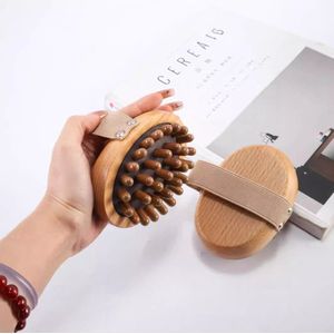 Scalp massager - Haargroei & anti roos - Massage Gua Sha Kam - Masseer schouders en nek - Hair Brush - Haarverzorging - Deblokkeer de meridianen in het hele lichaam - Beukenhout