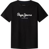 Pepe Jeans - New Art - T-shirt - Zwart - Korte Mouwen - Jongens
