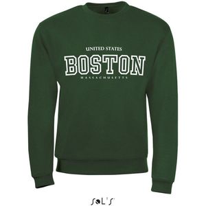 Sweatshirt 2-200 Boston-Massachusetss - Groen, xS