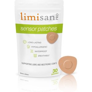 Limisan Pro Sensor Patches - Beige Sensor Pleisters - Freestyle Libre - Dexcom - Medtronic Guardian - 30 Stuks