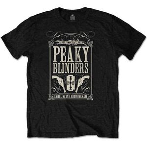 Peaky Blinders Heren Tshirt -2XL- Soundtrack Zwart