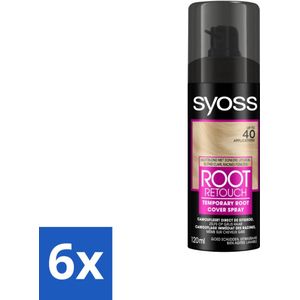 Syoss - Uitgroeispray - Lichtblond met Donkere Uitgroei - 1 Haarkleuring - 120 ml - Voordeelverpakking - 6 stuks