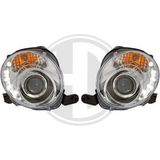 Abarth - Koplampen Set - Chroom - Voor Voertuigen Met Lichthoogteregeling