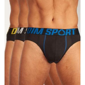 Dim Midi slip/Sportslip - 3 Pack 0HZ Black - maat S (S) - Heren Volwassenen - Katoen/elastaan- 08EY-0HZ-S