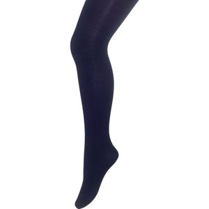 Bonnie Doon Dunne Katoenen Maillot Meisjes Donker Blauw maat 104/110 - Zomer Maillot/Panty - Fijne ribstructuur - Kinder Maillot Katoen - Luchtig - Chou Chou Tights - Fijne pasvorm - Gladde Naden - Donkerblauw - Navy - BD633801.102