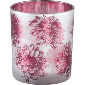 PTMD  denise roze glazen theelicht carnation