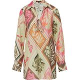 comma - Blouse - Viscosemix - Lange Mouwen - All-over Print