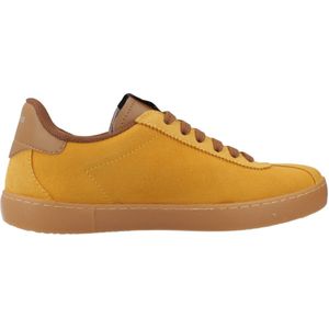 Victoria - Berlín Ciclista - Retro Leren Sneakers - Caramelkleurig