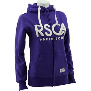 RSC Anderlecht paarse hoodie met rits dames maat Medium