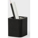 Oakywood Cubic Pen Pot - Zwart Eiken - Luxe Massief Houten Pennenpot Pennenbak