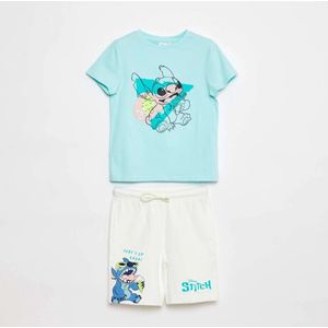 Disney - Stitch Setje - T-shirt + short 'Stitch' 'Disney' - Mint Groen