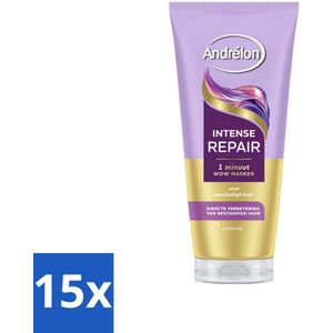 Andrélon – Haarmasker WOW – Intense Repair – 180 ml - Bulkverpakking - 15 stuks