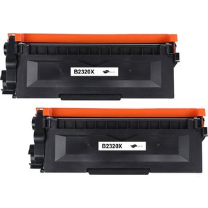 2x Brother TN-2320 TN2320 – Toner – Zwart – 5.200 pagina's – Compatible DCP-L2500D DCP-L2520DW DCP-L2540DN HL-L2300D HL-L2320D HL-L2340DW HL-L2360DN MFC-L2700DW Cartridge Patroon Vervangend Set Pack Tonercartridge Laser
