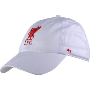 47 Brand EPL FC Liverpool Clean Up Cap EPL-RGW04GWS-WHA, Mannen, Wit, Pet, maat: One size