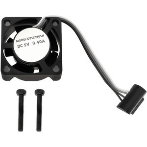 1pc 5V 0.4A 15500RPM Extruder Hot End Cooling Fan with Screws Bearing Fan Compatible with Bambu Lab P1P/P1S 3D Printer (25x25x10mm)