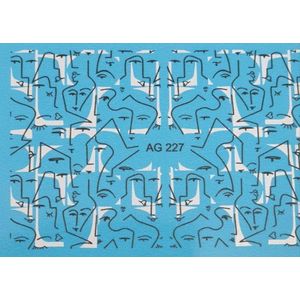 Korneliya Airbrush Waterdecal  AG 227 Black/White