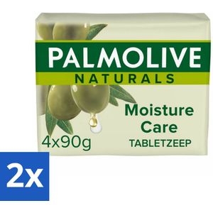 Palmolive Tabletzeep Naturals Olijf Melk 4x 90 gr - Voordeelverpakking - 2 stuks