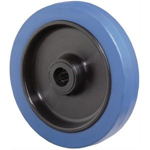 BS Rollen - Reserve-wiel - Blauw - Rubber - Draagvermogen 140 kg