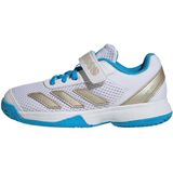 adidas Performance Courtflash Tennisschoenen met Klittenband Kids - Kinderen - Wit- 30