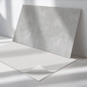 Wallfluent Vinyl Wandpaneel - Abstract textuureffect Wandpaneel PVC - 100 cm x 50 cm - Grijs Vinyl Wandpaneel - Set van 1 - Rechthoekig Wandbekleding Vinyl - Texturen Wandpaneel - Zelfklevend Wandpaneel - Wandpaneel Keuken en Badkamer