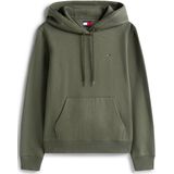 Tommy Jeans Trui Tjw Reg S Flag Hoodie Dw0dw19958 Mrh Pewter Green Dames Maat - XXS