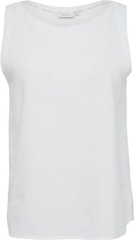 comma - Blouse - Mouwloos - Linnenblend - U-boot Halslijn